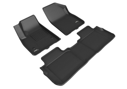 Floor Liner - Kagu - Front / 2nd Row - Plastic - Black / Textured - GM Compact SUV 2019-21 - Kit