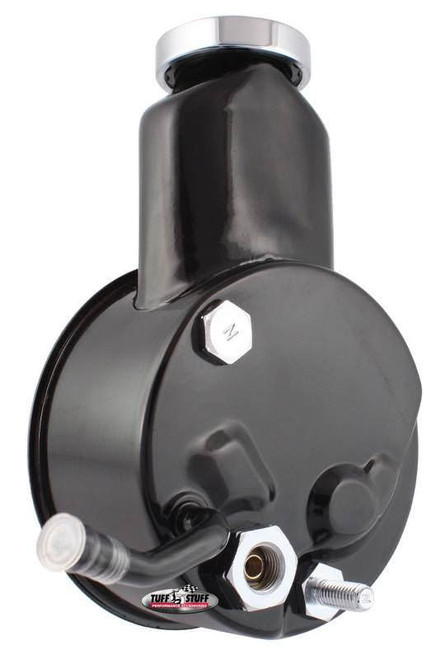 Power Steering Pump - Saginaw - 3 gpm - 1200 psi - Steel - Black Powder Coat - V8 - GM Passenger Cars 1969 - Each