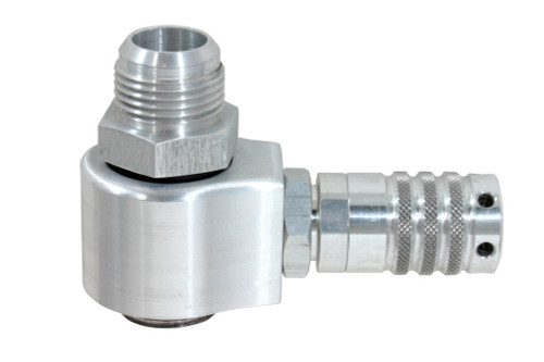 Vacuum Pump Regulator - 12 AN Inlet - Adjustable - Aluminum - Clear Anodized - Each
