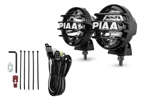LED Light Assembly - LP 550 Series - Driving - 7 Watts - 2 White LED - 5 in Round - Surface Mount - Steel - Black Powder Coat - Universal - Kit