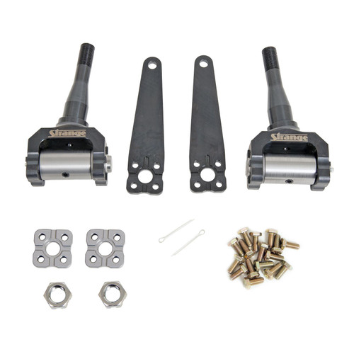 Spindle - Aluminum Body - 7-1/2 Degree - Steering Arms Included - Chromoly - Black Oxide - Altered Dragster Spindle - Pair