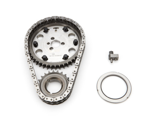 Timing Chain Set - Quick Adjust True Roller - Double Roller - Adjustable - Steel - Small Block Chevy - Kit