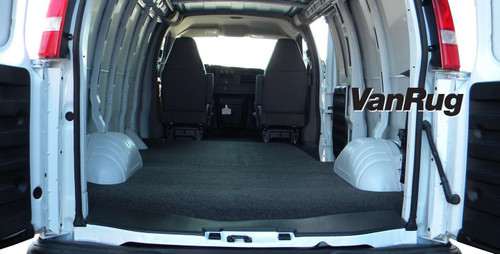 Bed Mat - VanRug Cargo Mats - Impact Protection - Non-Skid - Hook and Loop Fastener - Composite - Charcoal - E-Series Standard - Ford Fullsize Van 1992-2014 - Each Bed Mat - VanRug Cargo Mats - Impact Protection - Non-Skid - Hook and Loop Fastener - Composite - Charcoal - E-Series Standard - Ford Fullsize Van 1992-2014 - Each