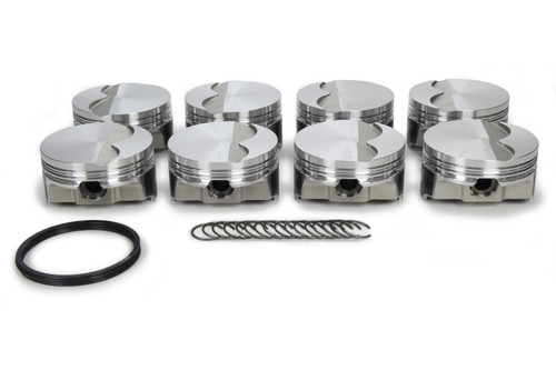 Piston - FHR - Forged - 3.800 in Bore - 1.5 x 1.5 x 3.0 mm Ring Groove - Minus 2.90 cc - GM LS-Series - Set of 8