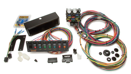 Car Wiring Harness - Pro Street - Complete - 21 Circuit - Switch Panel - Universal - Kit