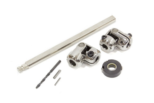 Steering Shaft - 3/4 in Double D - Hardware / Joints - Stainless - Natural - Chevy Fullsize Car 1955-57 - Each