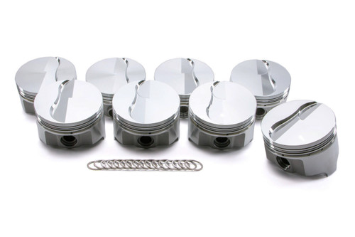 Piston - Premium Forged - Forged - 4.080 in Bore - 1/16 x 1/16 x 3/16 in Ring Grooves - Minus 6.20 cc - Ford FE-Series - Set of 8