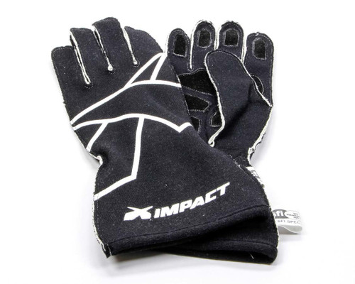 Driving Gloves - Axis - SFI 3.3/5 - Double Layer - Nomex / Suede - Black / White - Small - Pair