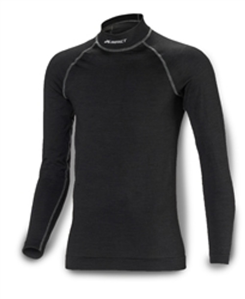 Underwear Top - SFI 3.3 - Long Sleeve - Crew Neck - Nomex - Black - 3X-Large - Each