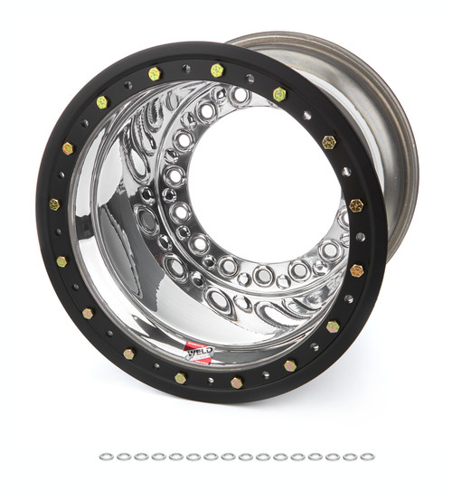 Wheel - Wide 5 XL - 15 x 13 in - 3.000 in Backspace - Wide 5 Bolt Pattern - Beadlock - Aluminum - Polished - Modified - Each