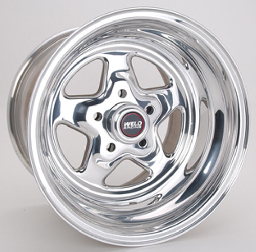 Wheel - Pro Star - 15 x 12 in - 6.500 in Backspace - 5 x 4.50 in Bolt Pattern - Aluminum - Polished - Each