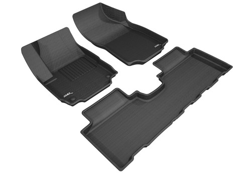 Floor Liner - Kagu - Front / 2nd Row - Plastic - Black / Textured - GM Midsize Crossover 2018-21 - Kit
