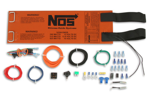 Nitrous Oxide Bottle Heater - Thermostatically Controlled - 12V - Orange - 10 lb / 15 lb Bottles - Kit