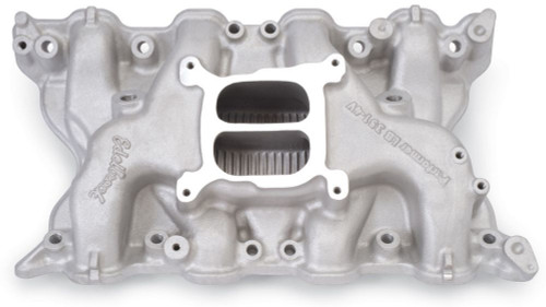 Intake Manifold - Performer 351-4V - Square Bore - Dual Plane - Aluminum - Natural - Ford Cleveland / Modified - Each