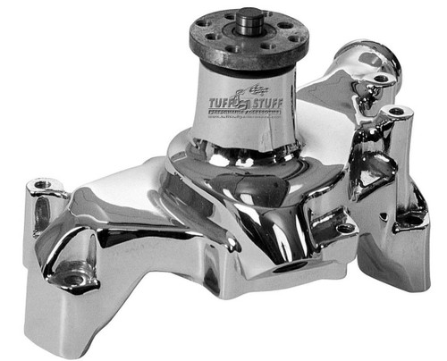 Water Pump - Mechanical - Platinum Series - High Volume - Long Design - Aluminum - Polished - Small Block Chevy - Each