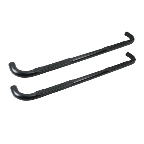 Step Bars - Signature - 3 in OD Bent - Mount Kit Included - Steel - Black Powder Coat - Extended Cab - GM Fullsize Truck 1999-2014 - Pair