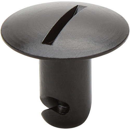 Quick Turn Fastener - Oversized Oval Head - Slotted - 7/16 x 0.500 in Body - Aluminum - Black Anodized - Set of 50