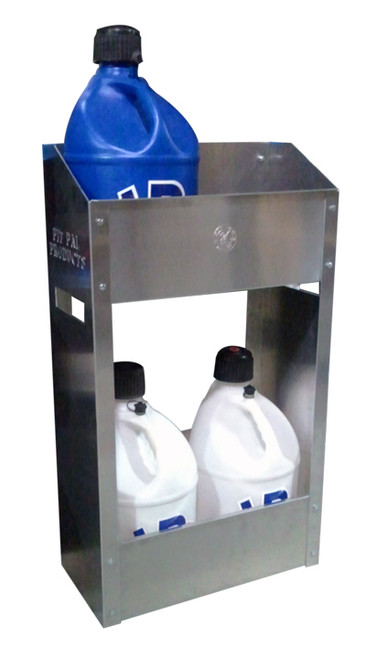 Utility Jug Rack - 4 Bay - 23 x 43 x 12 in - Aluminum - Natural - Each