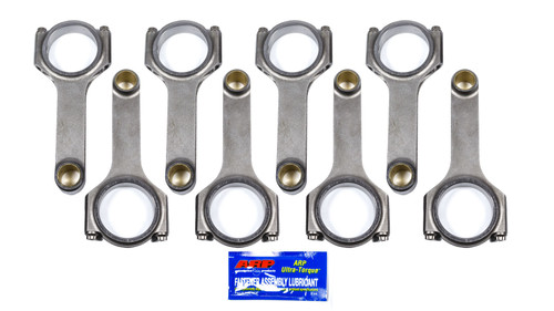 Connecting Rod - H Beam - 6.490 in Long - Bushed - 7/16 in Cap Screws - ARP8740 - Forged Steel - Ford FE-Series - Set of 8