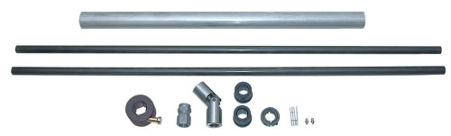 Steering Column - Solid - 1-1/2 in Tube - Cut to Fit - 3/4 x 0.058 in Chromoly Shaft - Aluminum - Natural - Kit