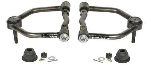 Control Arm - Tubular - Upper - Plastic Bushings - Press-In Ball Joint - Steel - Natural - Mustang II / Pinto 1974-80 - Pair