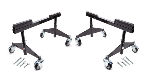 Frame Stand and Dolly - Steel - Black Powder Coat - Sprint Chassis - Pair