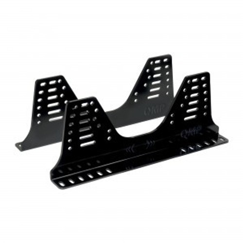 Seat Bracket - Side Mount - FIA Approved - Tall - 36 Mounting Holes - Aluminum - Black Anodized - Universal - Kit