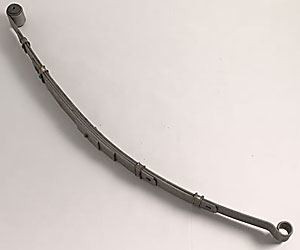 Leaf Spring - Multi-Leaf - 6.625 in Arch - 166 lb/in Spring Rate - 2800-3200 lb Car Weight - Steel - Natural - Chrysler Style - Each