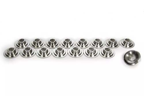 Valve Spring Retainer - 400 Series - 10 Degree - 1.125 in / 0.800 in OD Steps - Dual Spring - Titanium - Set of 16
