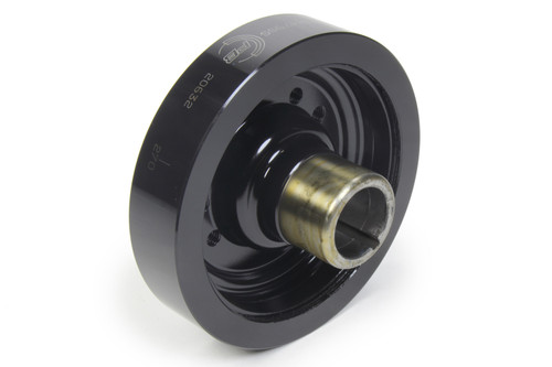 Harmonic Balancer - Race Lightweight - 6.375 in OD - SFI 18.1 - Steel - Black Powder Coat - Internal Balance - Small Block Ford - Each