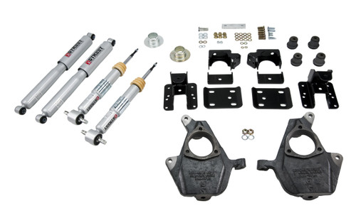 Lowering Kit - 1-3 in Front / 4 in Rear - Flip Kit / Shocks / Struts - Short Bed - Ford Fullsize Truck 2015-16 - Kit