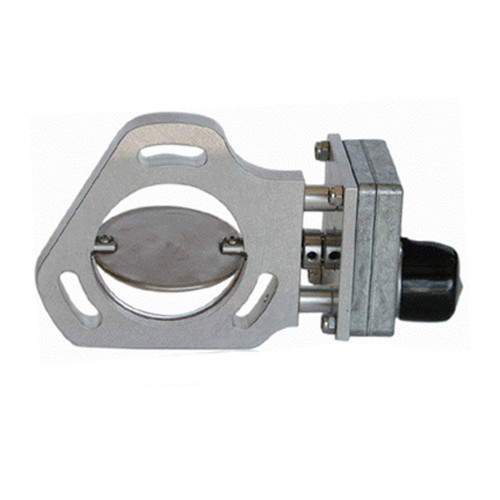 Exhaust Cut-Out - Electric - Bolt-On - 3 in Pipe Diameter - Hardware / Switch / Wire Harness Included - Aluminum / Stainless - Natural - Kit