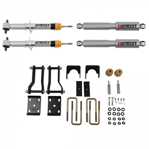 Lowering Kit - 2 in Front / 4 in Rear - Hardware / Shocks / Struts - Ford Compact Truck 2019-20 - Kit