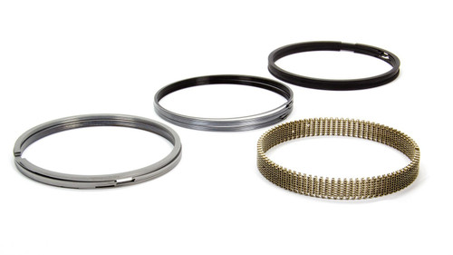 Piston Rings - Classic Steel Advanced Profiling - 4.165 in Bore - File Fit - 0.043 in x 0.043 in x 3.0 mm Thick - Low Tension - Steel - Natural - 8-Cylinder - Kit