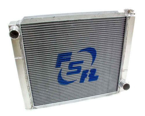 Radiator - 24 in W x 19 in H - Triple Pass - Driver Side Inlet - Passenger Side Outlet - Aluminum - Natural - GM - Each