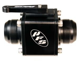 Shut Off Valve - Manual - X-Large Body - 16 AN Male to 16 AN Male - Aluminum - Black Anodized - Each