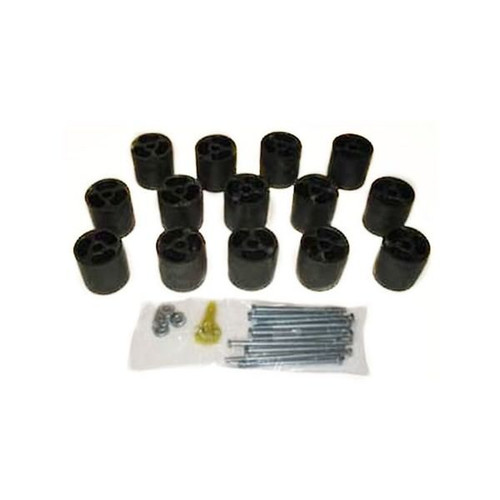Body Lift - 3 in Lift - Hardware Included - Nylon - Black - Gas - Ford Fullsize Truck 1970-79 - Kit