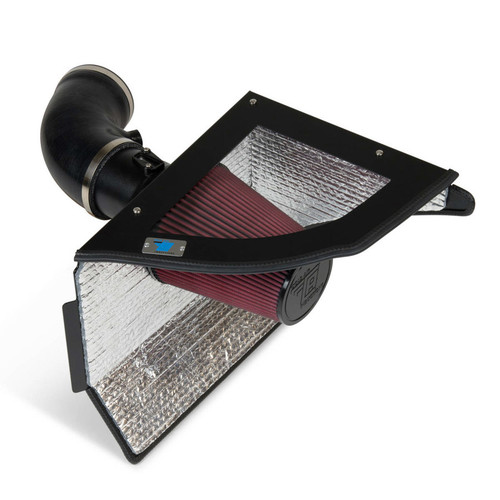 Air Induction System - Reusable Oiled Filter - Aluminum - Black Powder Coat - ZL1 - GM LS-Series - Chevy Camaro 2010-15 - Kit