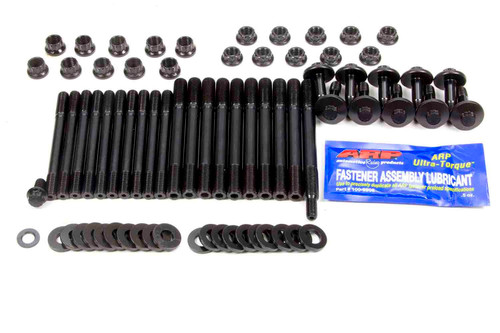 Main Stud Kit - Hex Nuts - 4-Bolt Mains - Chromoly - Black Oxide - Ford Coyote - Kit