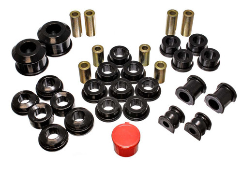 Bushing Kit - Hyper-Flex - Suspension Bushings - Master Set - Polyurethane / Steel - Black / Cadmium - Honda Civic 2002-05 - Kit Bushing Kit - Hyper-Flex - Suspension Bushings - Master Set - Polyurethane / Steel - Black / Cadmium - Honda Civic 2002-05 - Kit