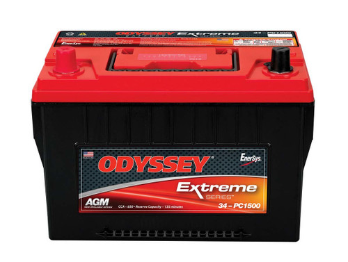 Battery - Extreme Series - AGM - 12V - 850 Cranking amps - Top Post Terminals - 10.85 in L x 7.91 in H x 6.76 in W - Each