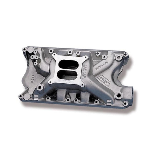 Intake Manifold - Stealth - Square Bore - Dual Plane - Aluminum - Natural - Small Block Ford - Each Intake Manifold - Stealth - Square Bore - Dual Plane - Aluminum - Natural - Small Block Ford - Each