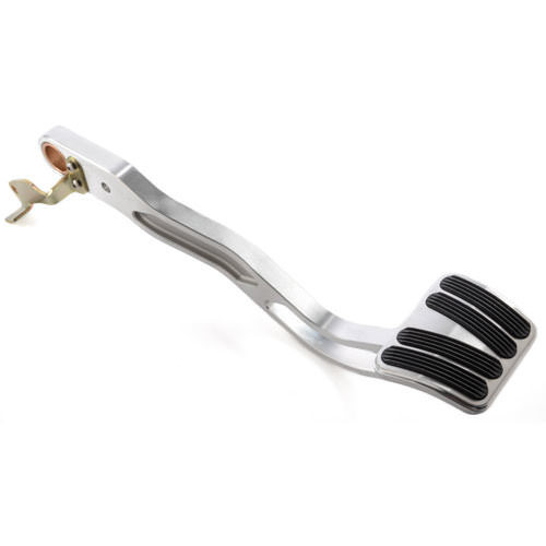 Pedal Lever - Brake - Curved Pad - Aluminum - Brushed - Automatic - GM Fullsize Truck 1967-72 - Kit