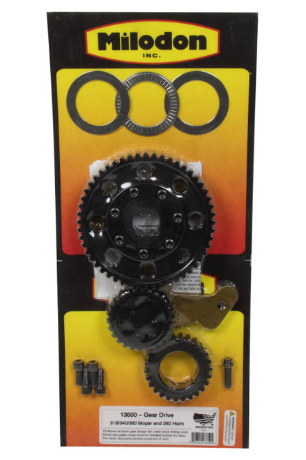 Timing Gear Drive - 3 Gear Drive - Fixed Idler Gear - Billet Steel Gears - Small Block Mopar - Kit