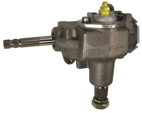 Steering Box - Manual - Saginaw 525 - 16 to 1 Ratio - 3/4 in 36 Spline - Iron - Natural - GM - Kit