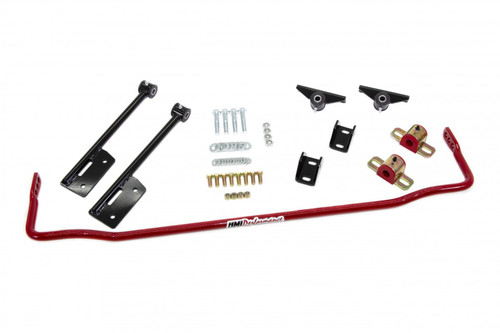 Sway Bar - Rear - Adjustable - 3/4 in Diameter - Steel - Red Powder Coat - GM F-Body 1970-81 - Kit