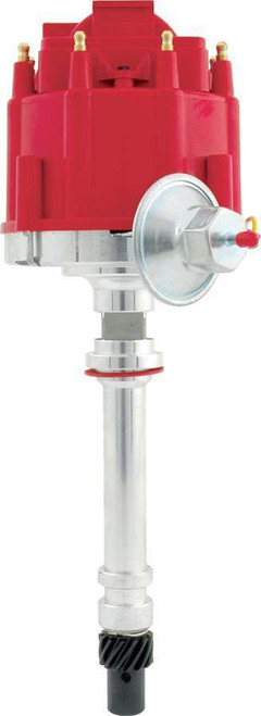 Distributor - HEI Performance - Magnetic Pickup - Vacuum Advance - HEI Style Terminal - Red - Chevy V8 - Each
