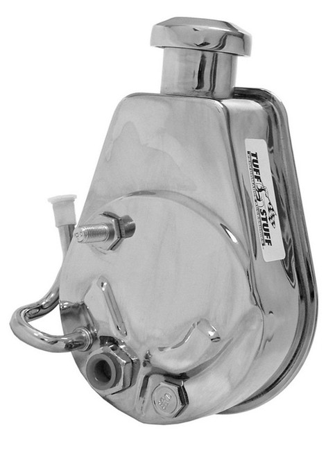 Power Steering Pump - Saginaw - 3 gpm - 1200 psi - Steel - Chrome - GM A-Body 1988-92 - Each