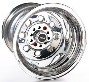 Wheel - Draglite - 15 x 15 in - 6.500 in Backspace - 5 x 4.50 / 5 x 4.75 in Bolt Pattern - Aluminum - Polished - Each