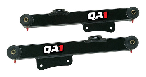 Trailing Arm - Rear - Lower - Rectangular Tubing - Greasable - Polyurethane Bushing - Steel - Black Powder Coat - Ford Mustang 1979-2004 - Pair